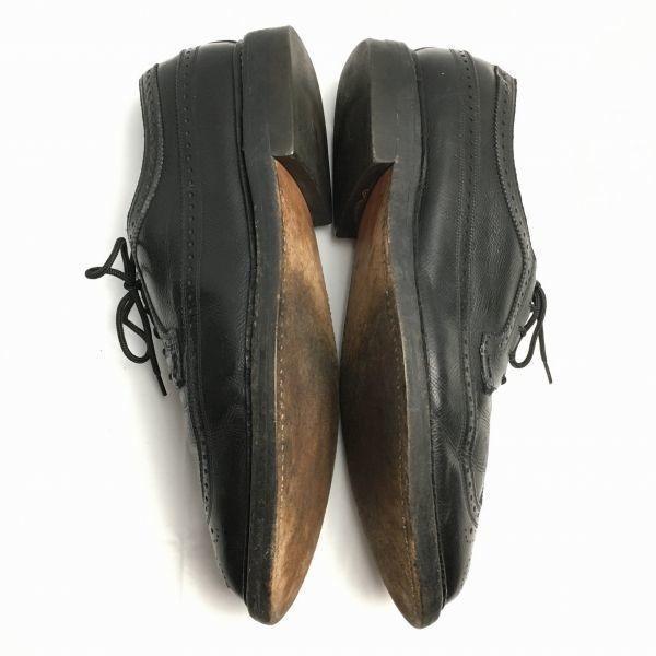 80s Vintage FLORSHEIM Kenmoor Wingtip Business Shoes Black Size Approx. 28.529.5(USED)