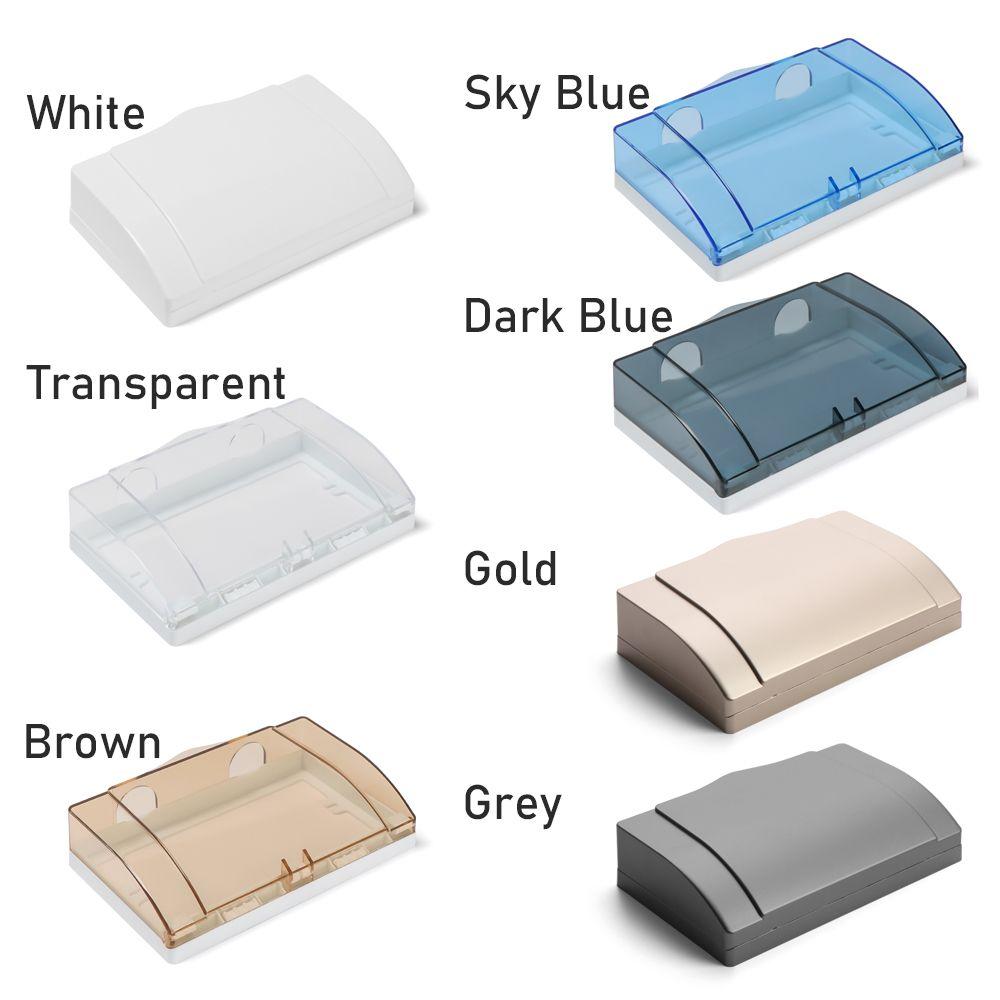 86 Type Dual Socket Waterproof Power Outlet Protector Bathroom Shower Transparent Electric Switch Plug Cover Safety Splash Box