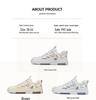 2024 Summer Men's Trendy White Mesh Sneakers - Breathable and Versatile Casual Skate Shoes