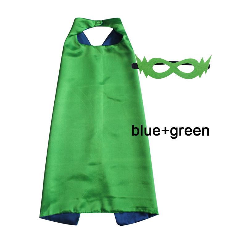 Kids Superhero Capes Plain Satin Solid Capes Boys Girls Birthday Party Favor Anime Cosplay