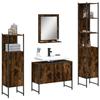VidaXL Bathroom Cabinet Set 4 Pcs, Vanity Unit with Shelf and Mirror, Toilet Storage Cabinet, 3214361