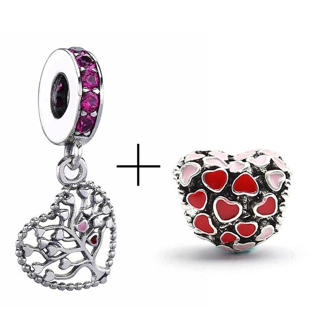 2pcs /Lot New Mom &Dad Charm Beads Fit European Style Brand Bracelets For Women Family Romantic Jewelry Gift Buy 1 Get 1 Free