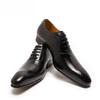 Fashion Men's Genuine Leather Oxford Shoes Business Wedding Banquet Party Suit Italy Designer Fast Delivery New Style