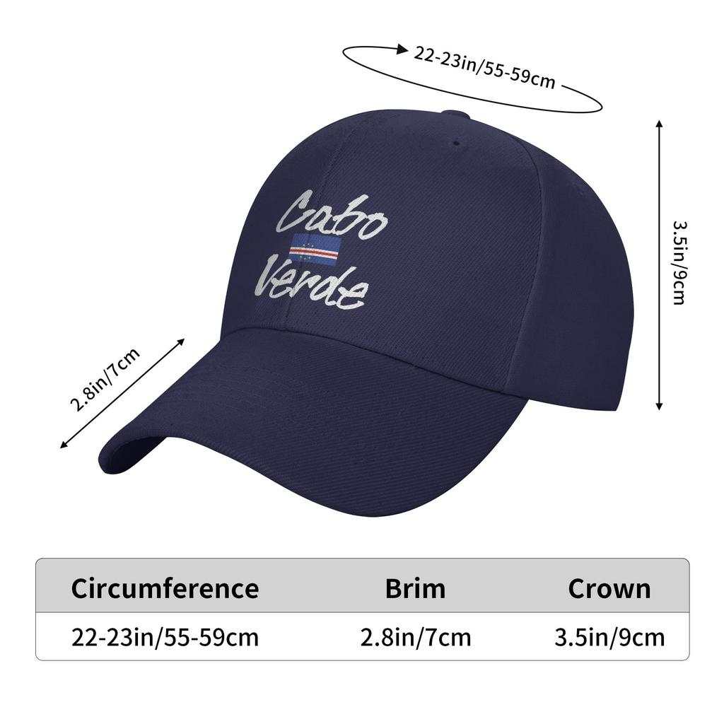 Cabo Verde Caps For Men Women Cool Baseball Cap Trucker Hat Golf Headewear Adjustable