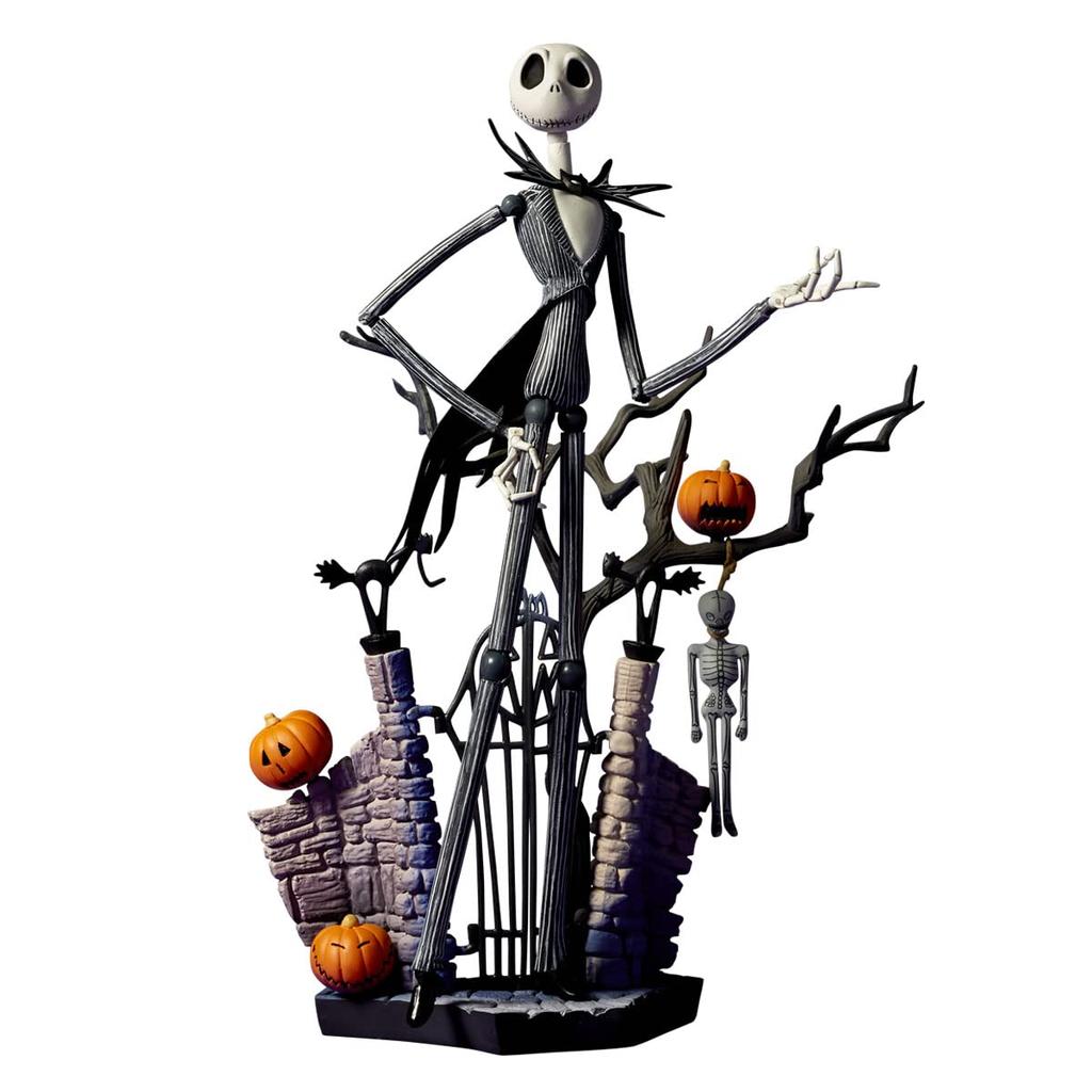 Kaiyodo Revoltech The Nightmare Before Christmas Jack Skellington Výška 185 mm malovaná pohyblivá figurka Ver.1.5 cca. PVC&ABS bez vodního kamene