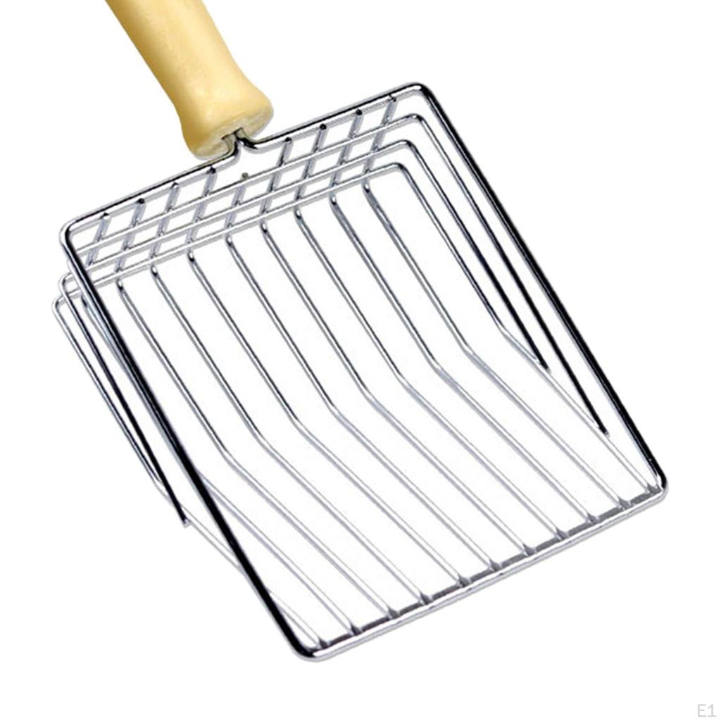 Cat Litter Scoop Toilet Durable Pet Supplies Stainless Steel Deep Cleaning Tool