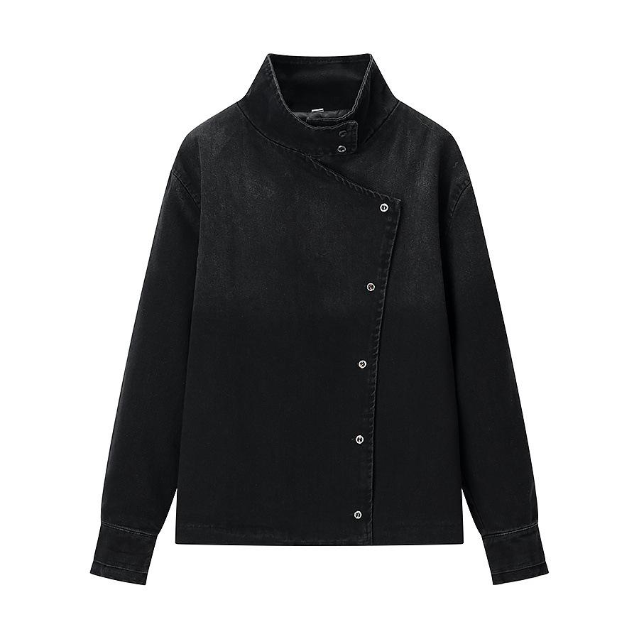 European and American style, new women s clothing, fashionable, casual, versatile, fashionable, tie-dye denim jacket S