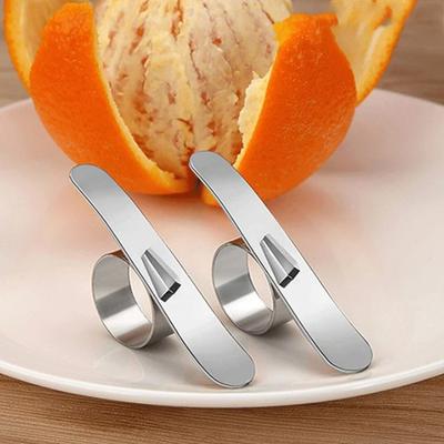 Stainless Steel Orange Peeler Modern Kitchen Tool for Easy Fruit Peeling