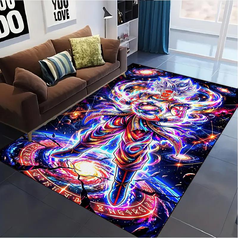 Goku Anime Carpet Rug for Living Room Bedroom Home Sofa Decoration,Kids play Non-slip Floor Mat