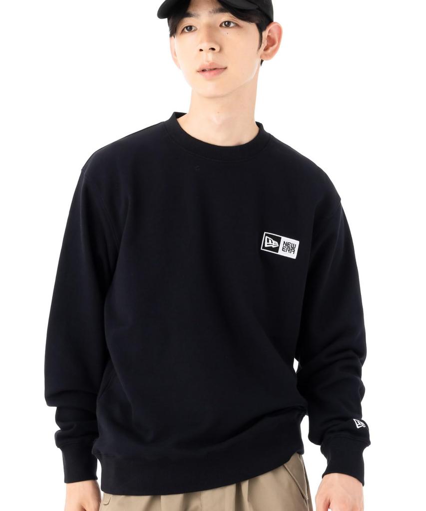 NEW ERA Sweatshirt Crew Neck Box Logo Black XXL 14507994 NER35A5166