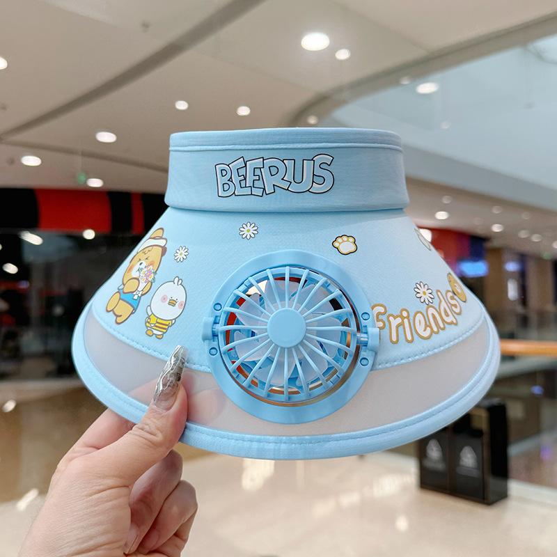 Children's Hat Solar Fan Hat Boys and Girls Large Brim UV Sun Protection Sun Protection Summer Sun Hat
