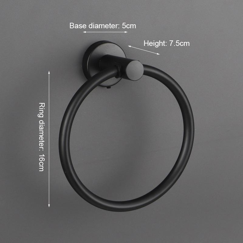 1/2 ks držák na kroužky na ručníky z nerezové oceli, kulatý kroužek na ručníky, nástěnný držák, kulatá koupelnová police, koupelnové doplňky