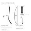 OEING Outdoor Folding Arc Lamp Stand