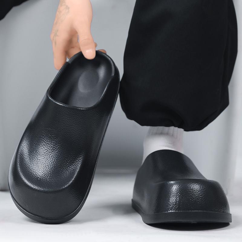 Mens And Women'S Closed-Toe Slide Shoes, Summertime Chef Working Footwear, Easy Slip-On, Anti-Skid, Waterproof, Oil-Resistant, Wear-Resistant, Shoes