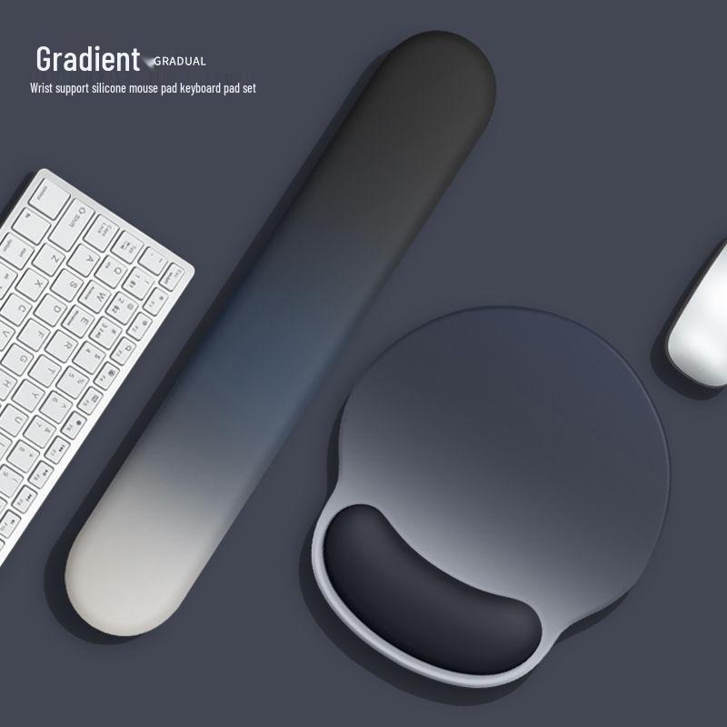 Women's Gradient Color Wrist Rest Mouse Pad & Keyboard Hand Rest for Office