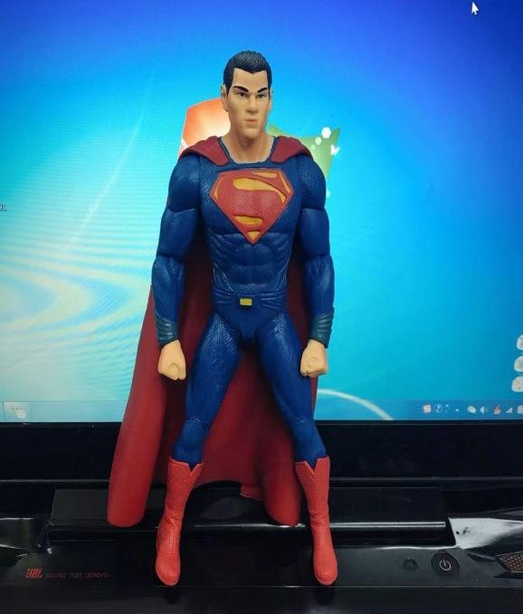 Justice League Superman Robin Car Mount Action Figure Toy Model, Comic Hero Superman Series, Collectible Display Desk Decor