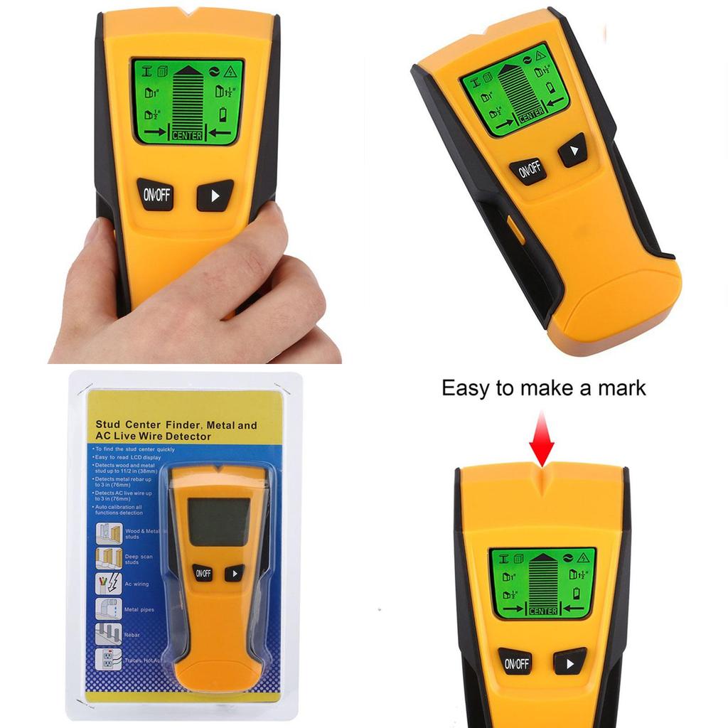 1 In 3 Stud Finder Wood Metal And Ac Live Wire Detector Metal Detector Tool