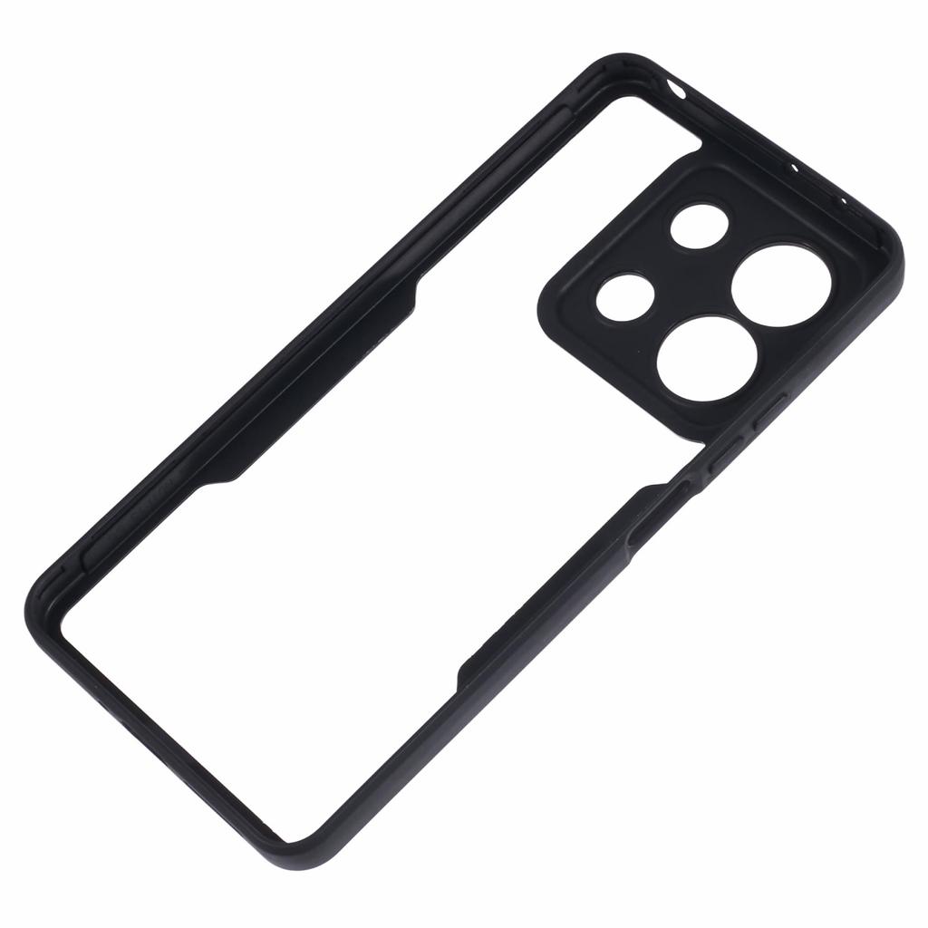 For Xiaomi Redmi Note 13 4G Case Anti-Drop Protective Acrylic+TPU Phone Shell,Black