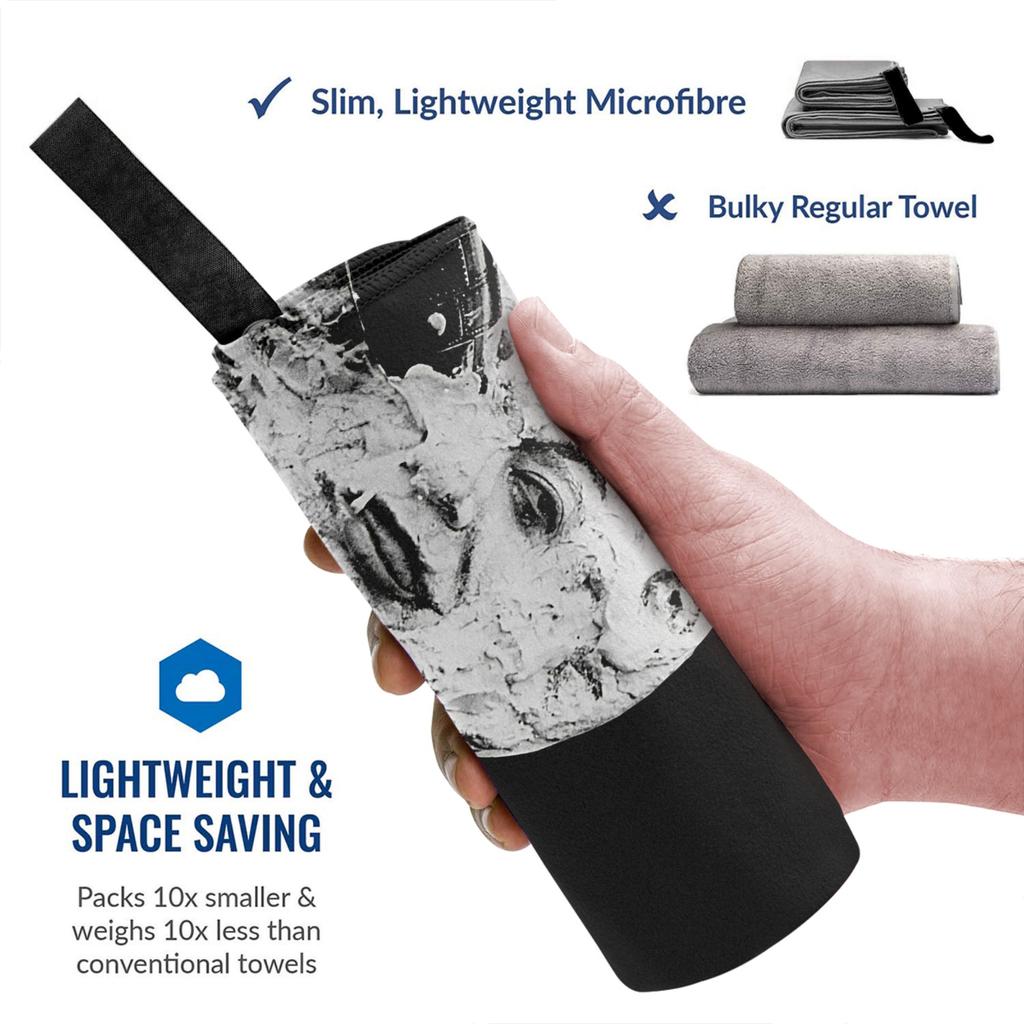 A Trip To The Moon Beach Towel Soft Microfiber Quick Dry Absorbent Quick Towels For Bath
