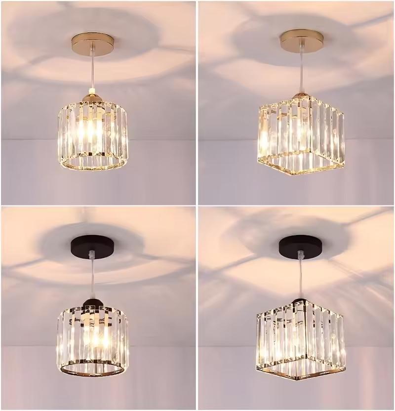 Dining Room Light Creative Personality Crystal Ceiling Lamp Bedroom Restaurant Corridor Entrance Small Chandelier Pendant Lights