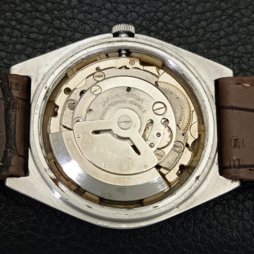 AUTOMATIC 6309A VINTAGE SEIKO 5 JAPAN MENS BLUE COLOR DIAL WATCH A701569-5