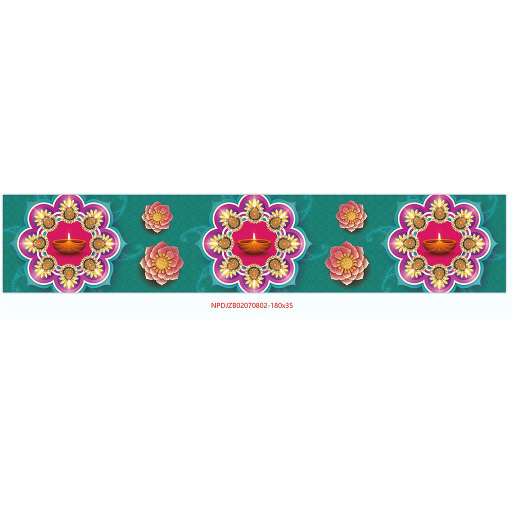 Diwali Theme Party Decoration Tablecloth Table Flag