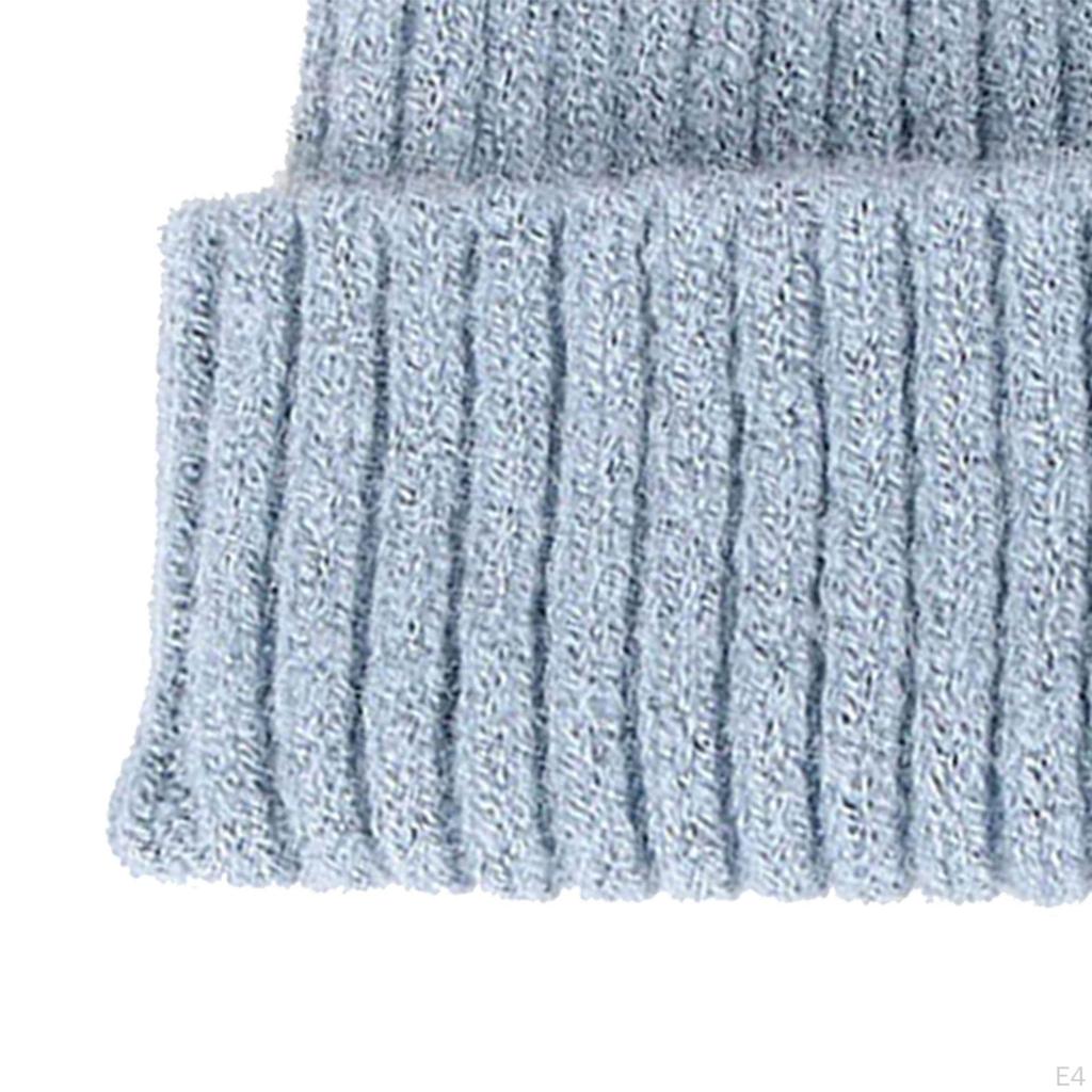 Knitted Winter Hat Beanie Soft Roll Up Edge Hats for Casual and Formal Occassion, a Size