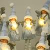 LED Christmas Angel Doll with Retractable Legs - Cute Holiday Elf Decoration