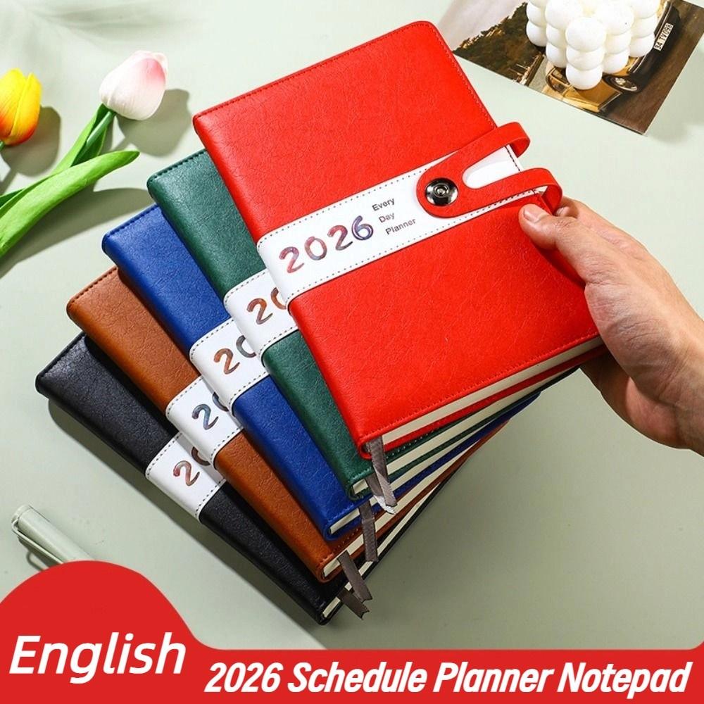English 2026 Schedule Planner Notepad Wear-resistant To-do List Notebook  Business