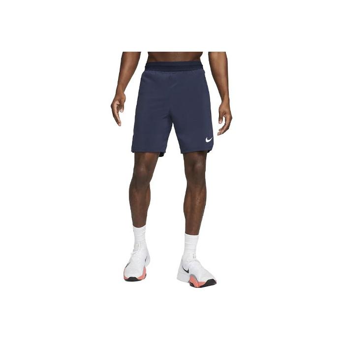 Nike Pro Dri-FIT Flex Vent Max Solid Logo Loose Fit Sports Shorts Men Shorts Navy-Blue DM5950-451