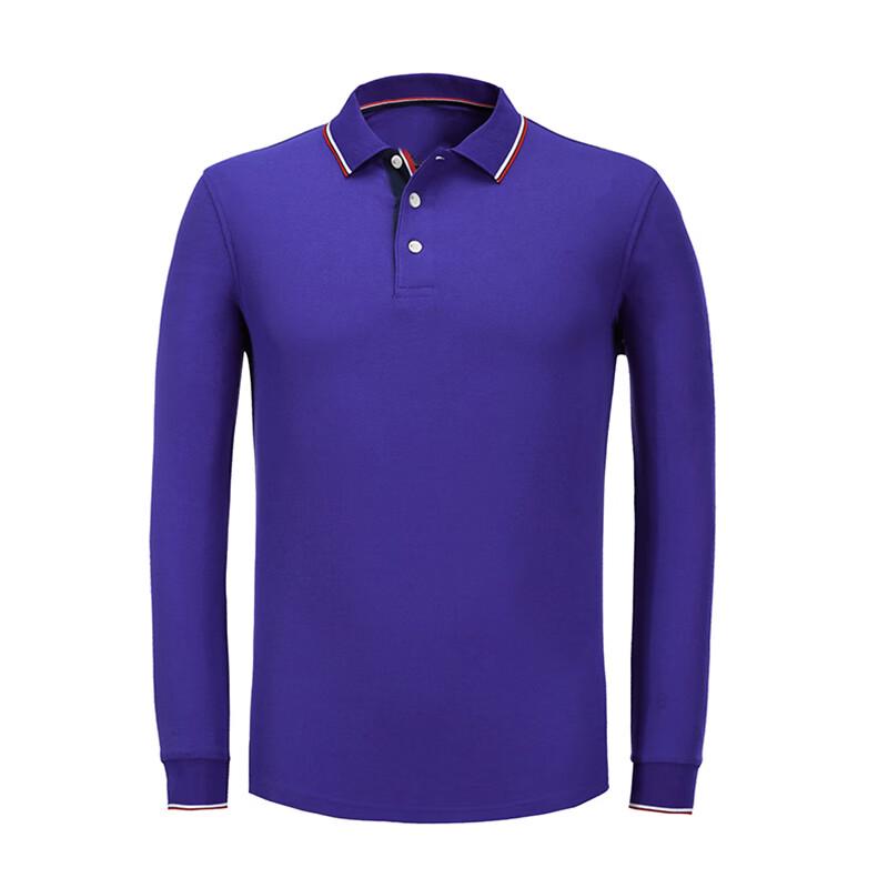 

Zhinai Unisex Mercerized Cotton Blend Long Sleeve Polo Shirt