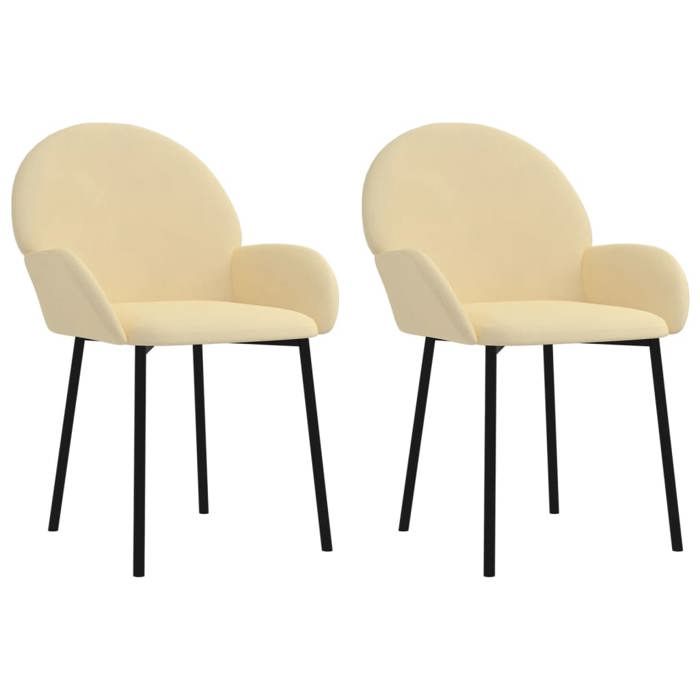 VidaXL 2x Chaises de Salle à Manger Fauteuils à Dîner Chaises de Cuisine Sièges à Dîner Chaises de Repas Restaurant 344772