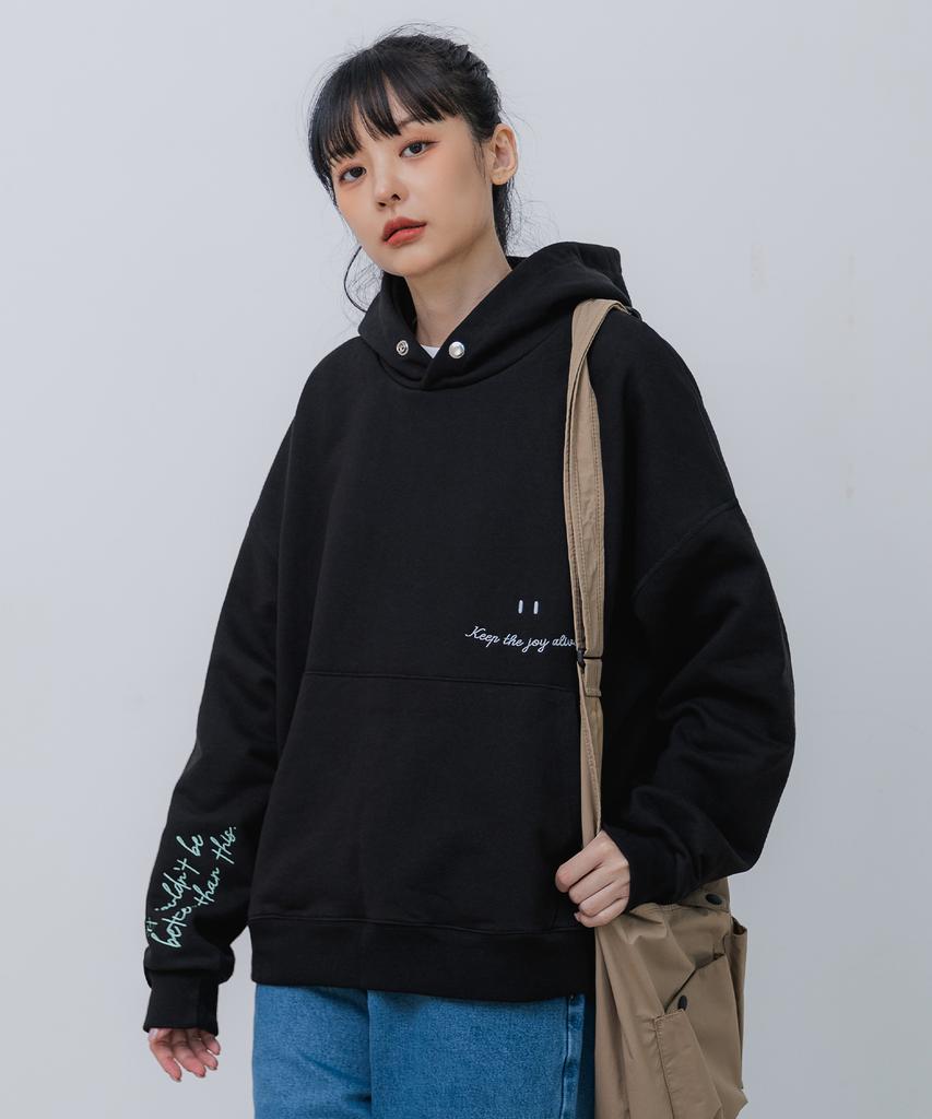 Smile Hoodie Bk6794_Black