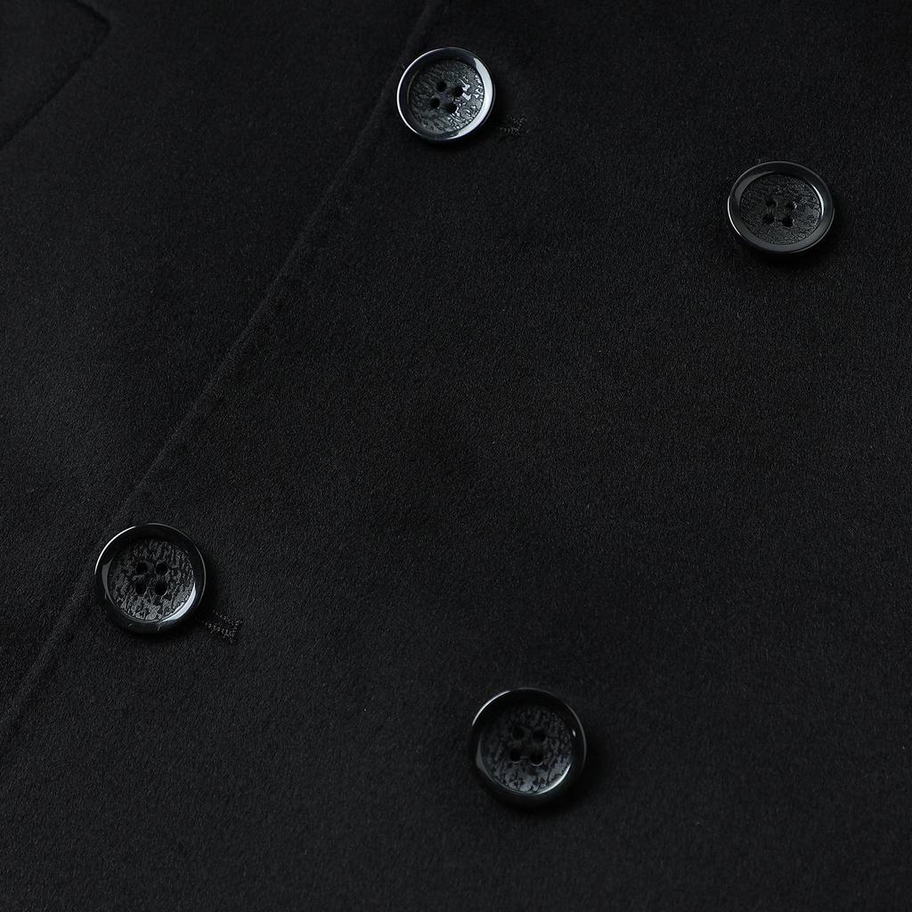 2025 Men's Luxury Woolen Down Coat - Double-Sided, Plus Size, Warm & Lightweight for Autumn/Winter Business Wear