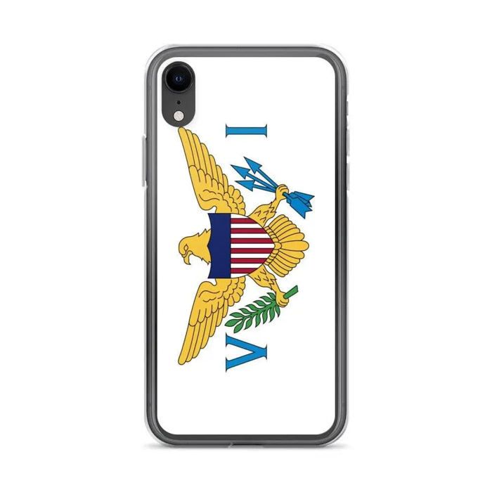 Coque iPhone - Multicolore - Drapeau Îles Vierges Des États-Unis - Souple - Silicone - Verticale