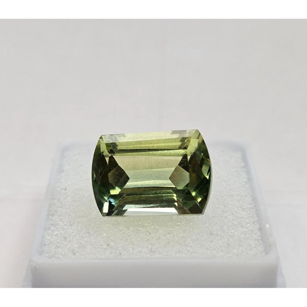 9-10 Ct Natural Bi-Color Tourmaline Cushion Cut Beautiful Certified Gemstone