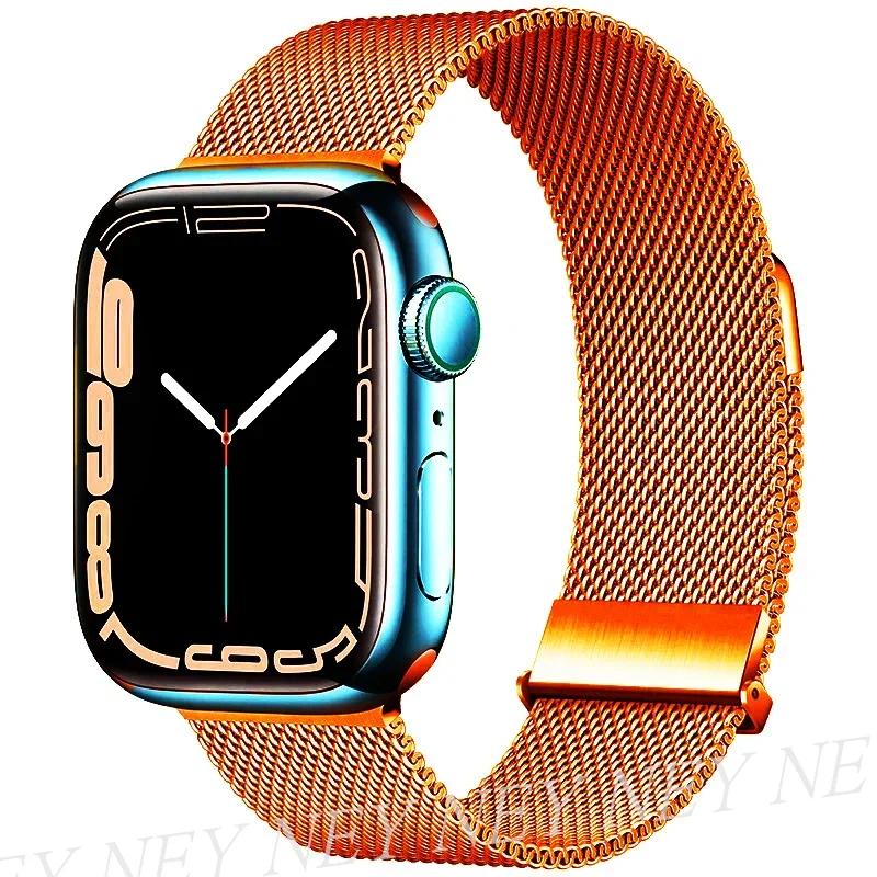 Milanese Loop for apple watch band 44mm 40mm 45mm 41mm 42-38-44 mm strap ultra 2 49mm metal bands iwatch series 9 8 7 6 SE 5 4 3