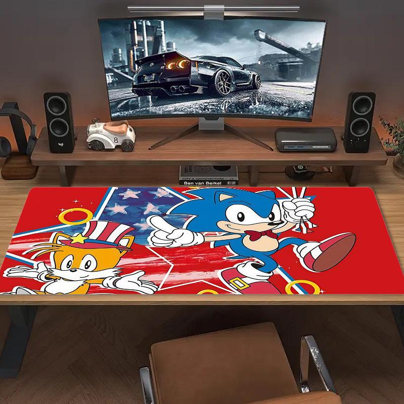 Sonic the Hedgehog4 Print Cushion Non-slip Laptop Tablet Big Mousepad XXL Mat Mini PC Playmat With Lock edge