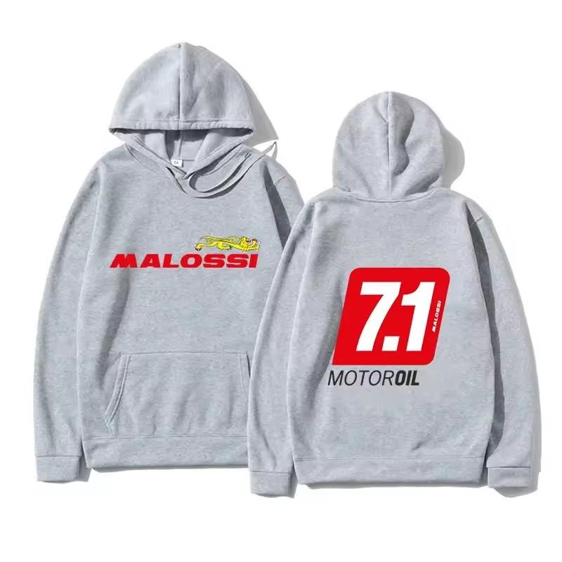 Malossi Theme Hoodie Men Women Sweatshirt Print Unisex Streetwear Hip Hop Style Autumn Winter Fashion Hip Hop Tops Male Clothes