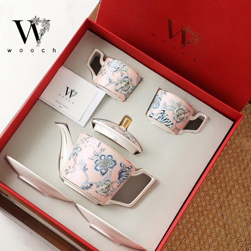 WOOCH Wishing Bloom Pink Ceramic Tea Set Gift Box