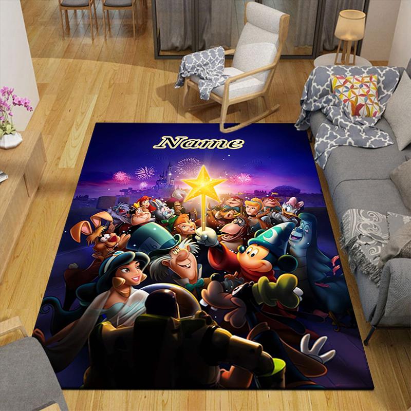 Custom 1Pc Mickey Mouse Rug Office Carpet Indoor Outdoor Entrance Doormat Nonslip Soft And Comfortable Living Room D916133