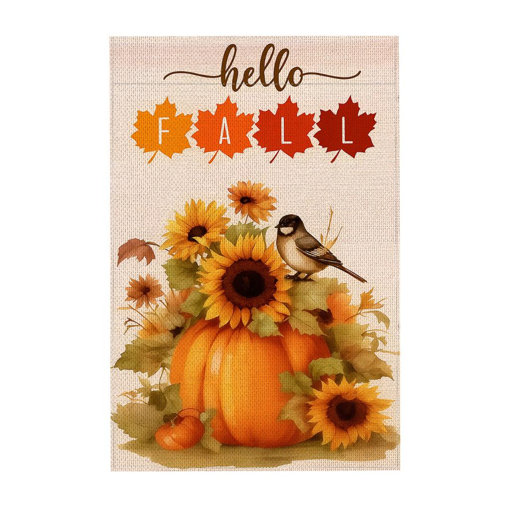 Halloween Garden Flag Pumpkin Ghost Witch Halloween Flags Double Sided Funny Yard Decoration for Outdoor Welcome