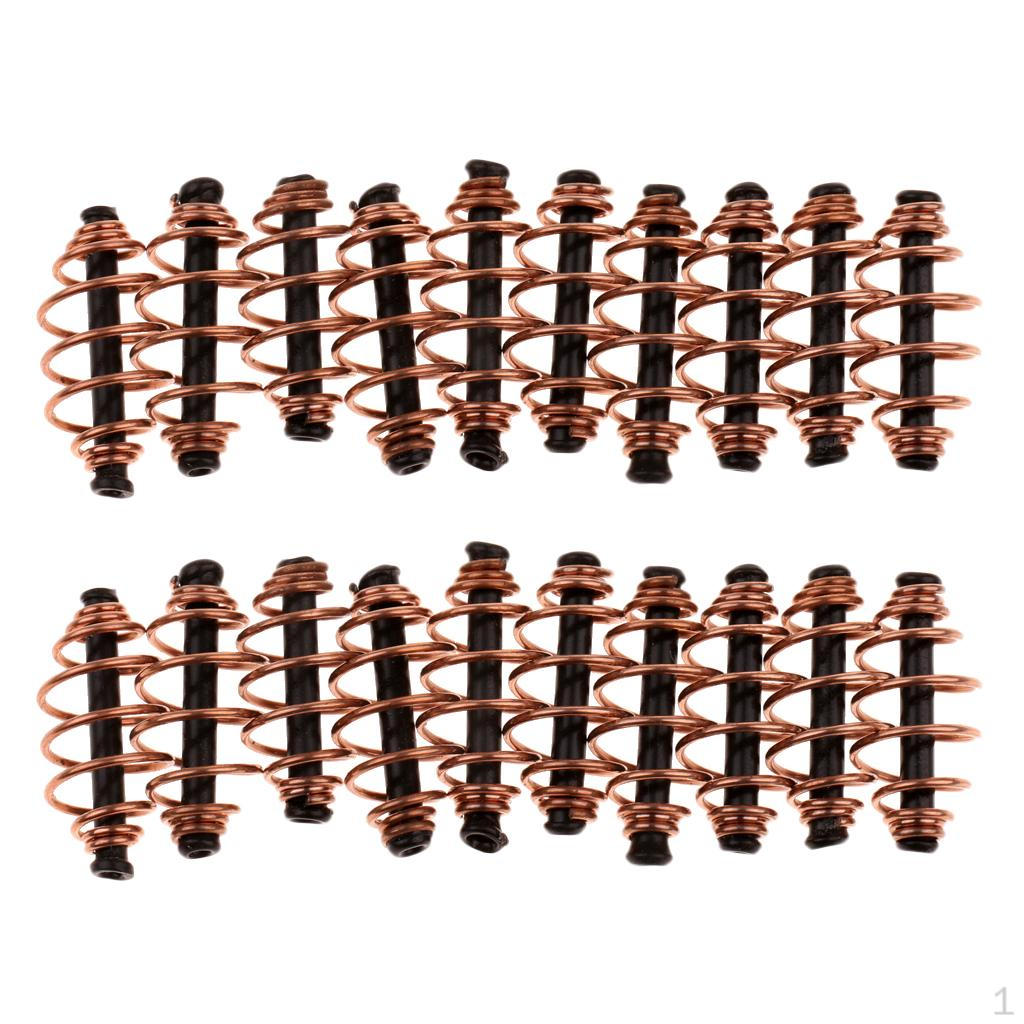 

20 шт., пружинная линейная кормушка для ловли карпа, приманки, клетка для плавания