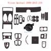 For Nissan Qashqai 2006-2015 J10 Interior Central Control Panel Door Handle Carbon Fiber Stickers Decals Car Styling Accessorie