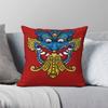 Kirtimukha Demon Indian Square Pillowcase Polyester Linen Velvet Pattern Zip Decorative Throw Pillow Case Home Cushion Cover