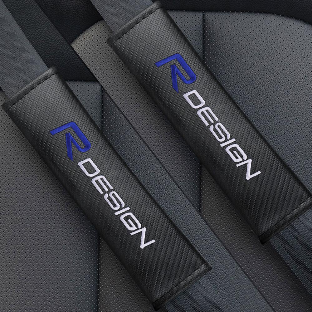 1/2pcs Car Seat Belt Cover Seat Shoulder Belt Pad for VOLVO RDESIGN AWD V40 V50 S40 S80 XC60 S90 XC90 V50 S60 Auto Accessories