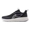 Li Ning Lightweight Reflective Shock Absorbing Non-Slip Durable Low-Top Running Shoes Women Sneaker Black White ARST064-3
