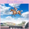 Charming Acrylic Horse Enthusiast Car Hanging Ornament For Home And Christmas Decoration
