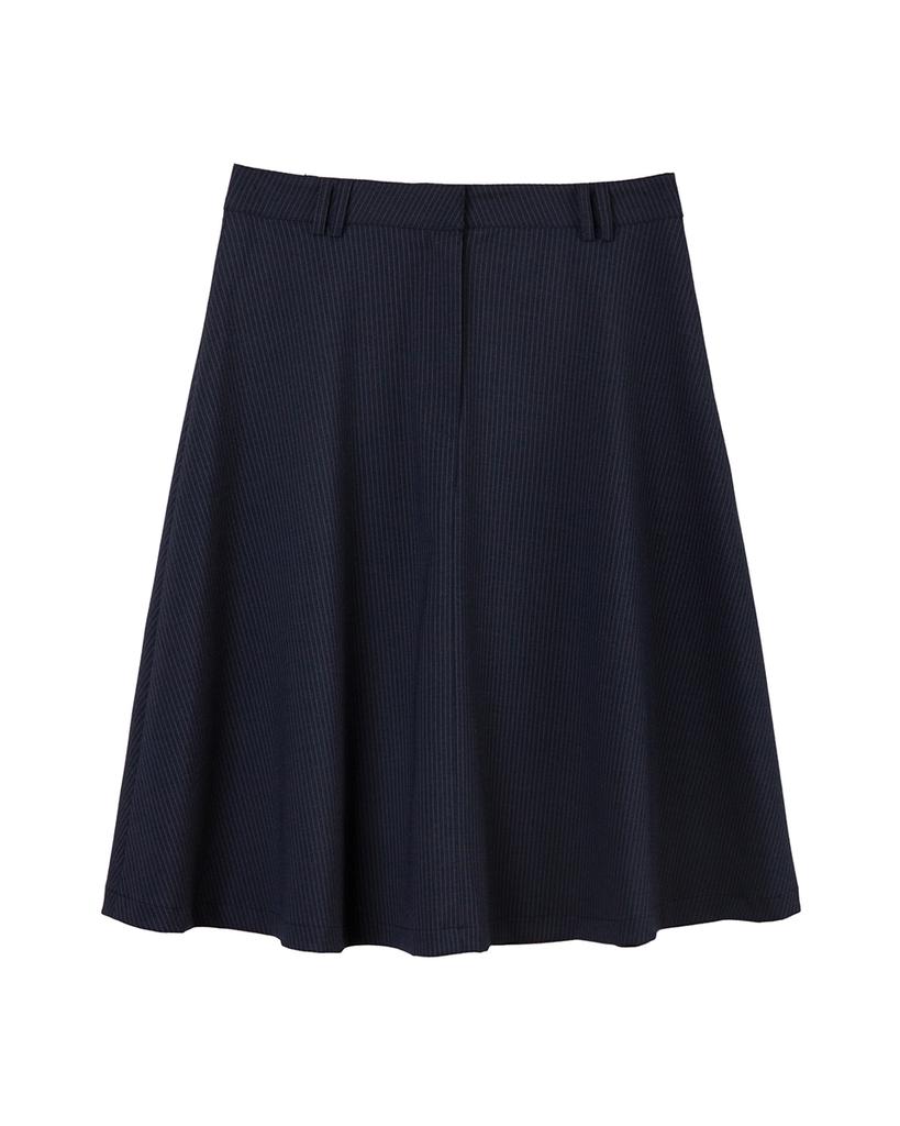Heretic Button Flared Skirt / Navy