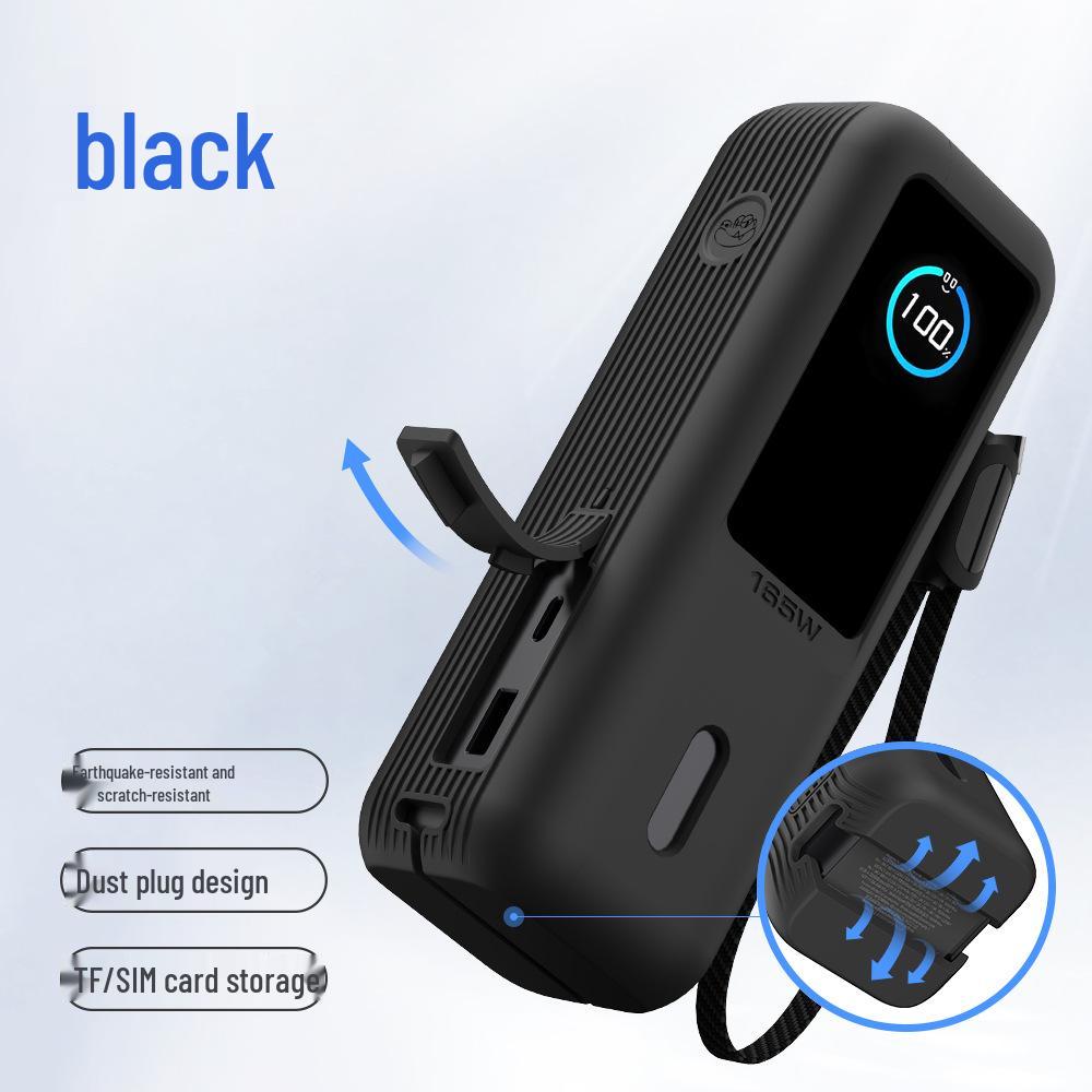 Anker PowerCore 165W Protective Case with Built-in Retractable Cable - Drop-Proof Full Coverage.